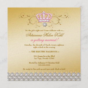 Invitation 311-Reine pour une journée  Or