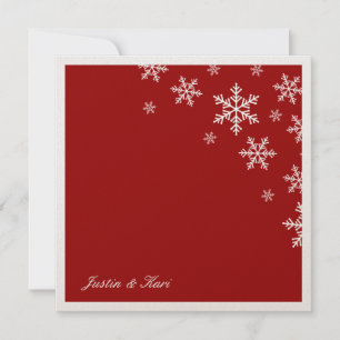 Invitation 311-Sweet Snowflake Rouge Metallic