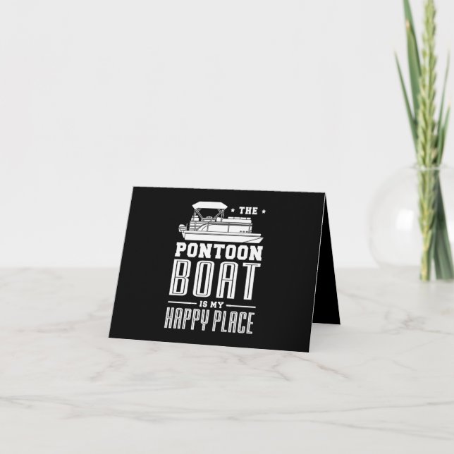 Invitation 31.Cadeaux de bateau Pontoon pour un fan de bateau (Devant)