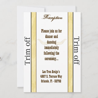 Invitation 3,5 x 7 Réception Cowboy Rodeo Steer S