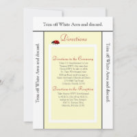 3.5x6 Directions Card Bug jaune et dame