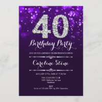 40e anniversaire - Argent violet