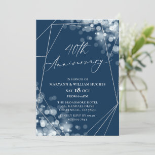 Invitation 40e anniversaire de Mariage de la Marine et de l'A