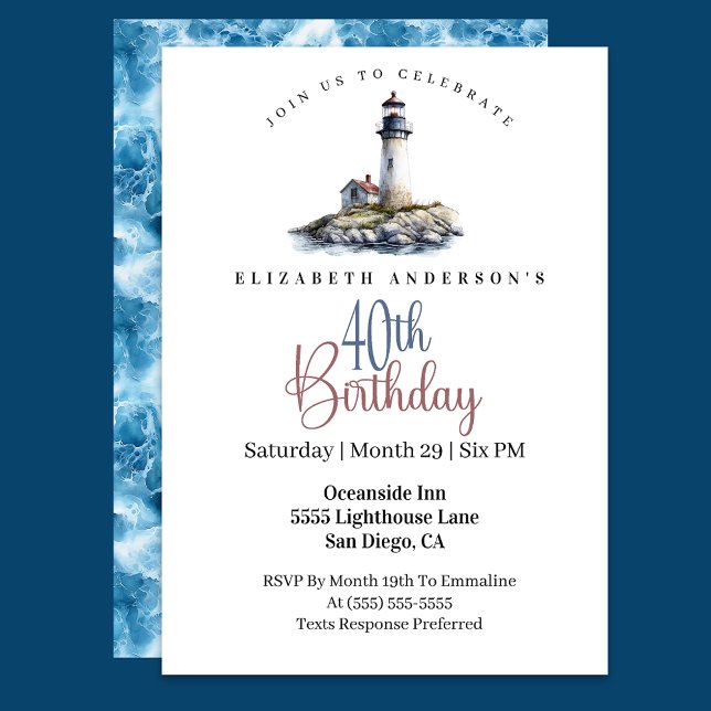 Invitation 40e anniversaire du phare (Créateur téléchargé)