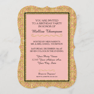 Invitation 40e anniversaire Glam Great Gatsby Style
