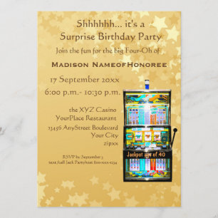 Invitation 40e Anniversaire Gold Casino machine à sous