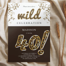 40e anniversaire Leopard Foil Script