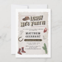40e anniversaire Retro Cowboy Rodeo Party