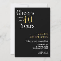 40e anniversaire Soeurs à 40 ans Black Gold Party