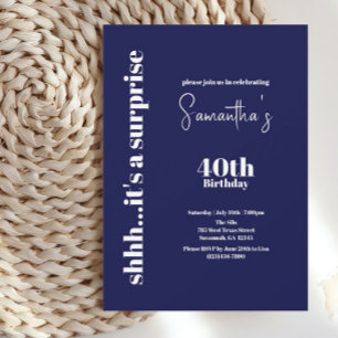 Invitation 40e anniversaire surpris de la marine moderne