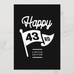 Invitation 43 Ans - 43ème Anniversaire Drôle Cadeau