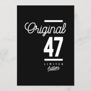 Invitation 47 Ans - 47e Anniversaire Drôle cadeau