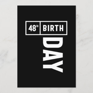 Invitation 48 Ans - Cadeau drôle pour 48e anniversaire