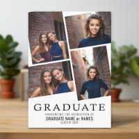 4 Collage de photos Annonce d'un diplôme - Graduat