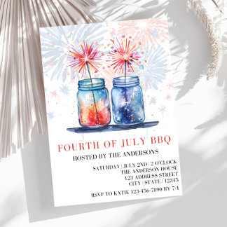Invitation 4 juillet, 4 juillet Circulaire