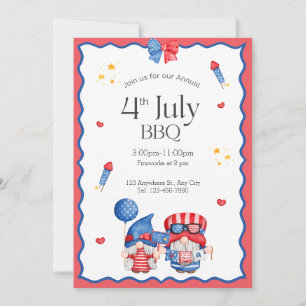 Invitation 4 juillet Barbecue