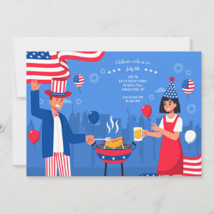 Invitation 4 juillet BBQ