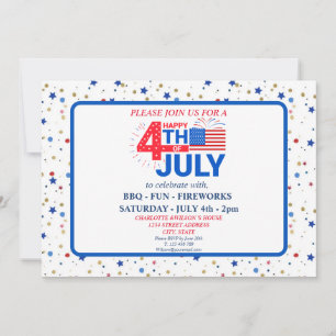 Invitation 4 juillet Célébration