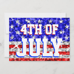 Invitation "4 juillet" de Glitz USA