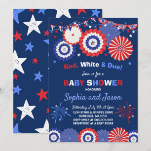 Invitation 4 juillet douche d'invitation de baby shower 4