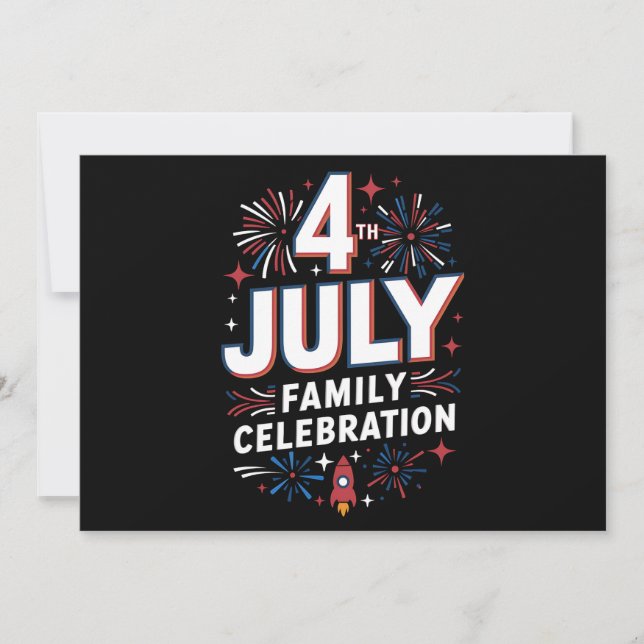 Invitation 4 juillet Famille Fête 2024 Groupe Famille (Devant)