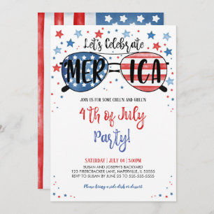 Invitation 4 juillet fête