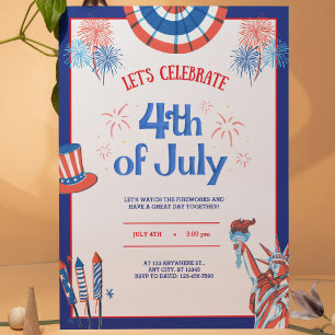Invitation 4 juillet fête
