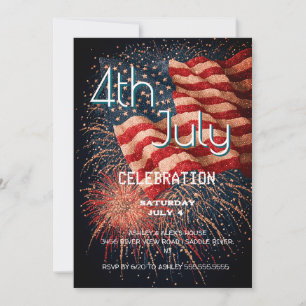 Invitation 4 juillet Fête Bash