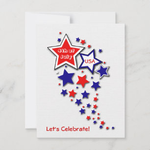 Invitation 4 juillet parti Patriotique BBQ