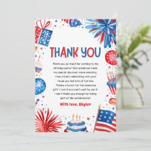 Invitation 4 juillet Patriotique Anniversaire
