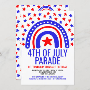 Invitation 4 juillet Rainbow Parade