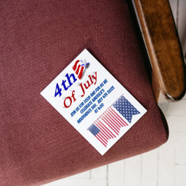 Invitation 4 juillet Star Stripes