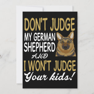 Invitation 4 Ne jugez pas mon berger allemand et je ne jugera