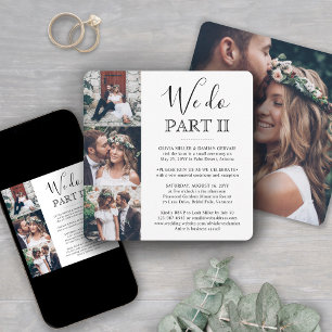 Invitation 4 Simple Mariage Suite Photo Partie 2 Carré Nous O
