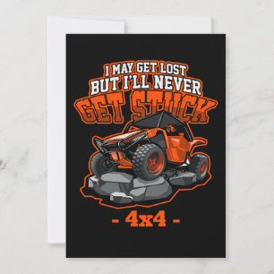 Invitation 4x4 ATV Quad Ne jamais se laisser coincer Offroad 