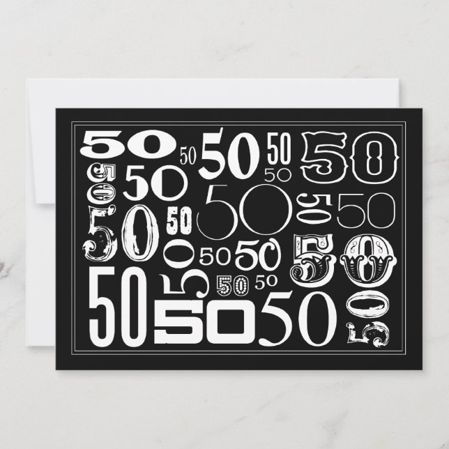 Invitation 50, 50, et plus de 50 ! (Devant)