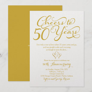 Invitation 50 ans 50e anniversaire de Mariage