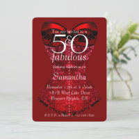 50 ans et Fabuleux Corset Rouge Anniversaire