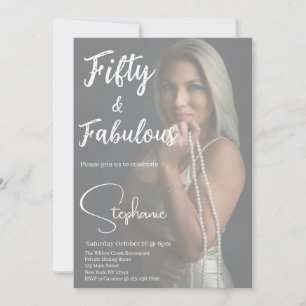 Invitation 50 ans et Fabuleux   Fête d'anniversaire de 50 ans