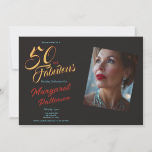 Invitation 50 ans et Fabuleux Fête d'anniversaire de 50 ans