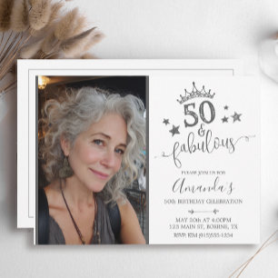 Invitation 50 ans et Fabuleux Photo Anniversaire