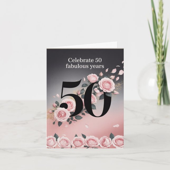 Invitation 50 ans : Hilarious messages d'anniversaire (Devant)