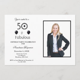 Invitation 50 et fabuleuse fête du 50e anniversaire