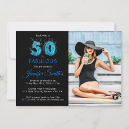 Invitation 50 et fabuleux 50e anniversaire Photo Party