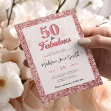 50 et fabuleux Anniversaire Elégante Parties scint