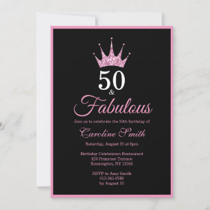 Invitation 50 et fabuleux cinquantième anniversaire