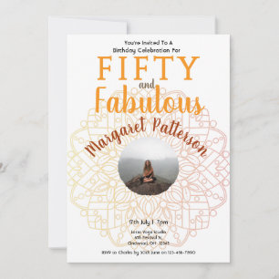 Invitation 50 et Fabuleux Fête d'anniversaire 50 ans