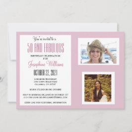 Invitation 50 et Fabulous Party Photos