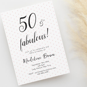 Invitation 50 et Fabulous Rose Black 50e anniversaire