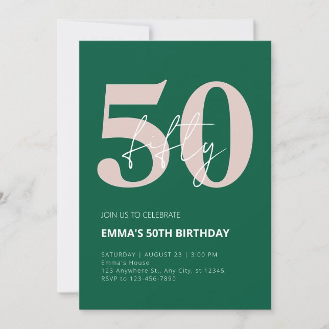 Invitation 50e anniversaire (Devant)